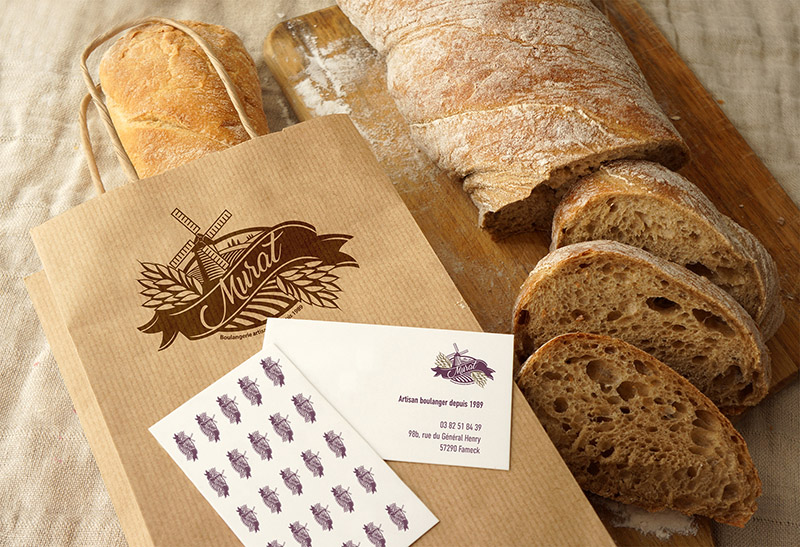 Mise en scène du logo boulanger
