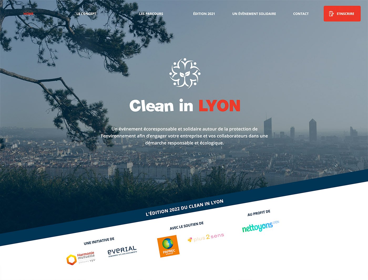 Capture du site internet Clean in Lyon