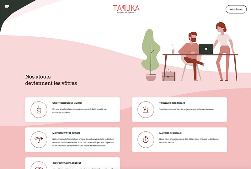 Capture d'écran du site